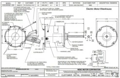 Alternative view of 1862 Nidec | 1/2 Hp 1075 RPM 1-Speed 208-230V; 5.6" Condenser Motor