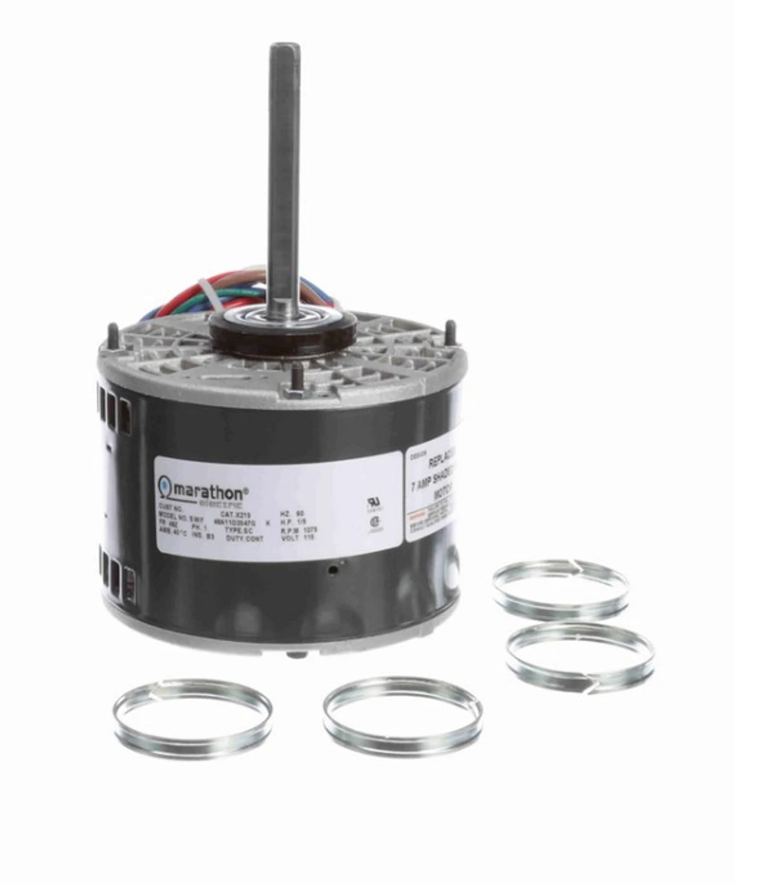 X219 Marathon 1/5 Hp 115V 1075 RPM (3 Speed) OPAO 48Z Frame Blower Motor 3 X219 Marathon 1/5 Hp 115V 1075 RPM (3 Speed) OPAO 48Z Frame Blower Motor