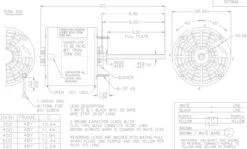 X400 Marathon 1/2 Hp 460V 1075 RPM OPAO 48Z Frame Condenser Fan Motor -Broan Shop 400 line 36063.1625242933