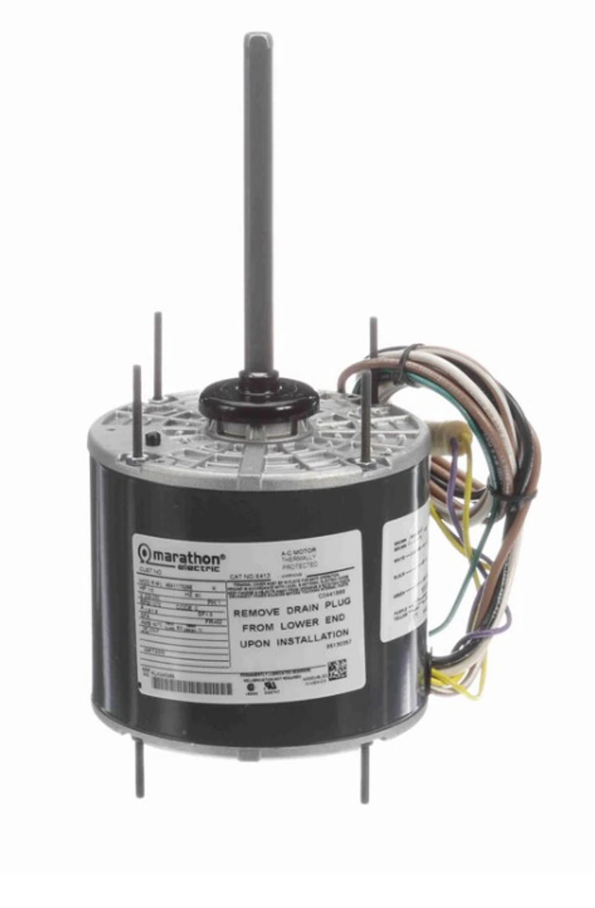 X413 Marathon 1/3 Hp 208-230V 1075 RPM TEAO 48Z Frame Condenser Fan Motor 3 X413 Marathon 1/3 Hp 208-230V 1075 RPM TEAO 48Z Frame Condenser Fan Motor