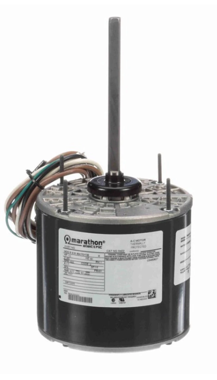 X422 Marathon 1/2 Hp 460V 1625 RPM OPAO 48Y Frame Condenser Fan Motor 3 X422 Marathon 1/2 Hp 460V 1625 RPM OPAO 48Y Frame Condenser Fan Motor