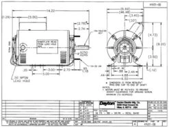 4YU21 Dayton 1/3 HP Direct Drive Blower Motor 860 RPM 115V 8 4YU21 Dayton 1/3 HP Direct Drive Blower Motor 860 RPM 115V -Broan Shop 4YU21 DIM 25045.1462818293