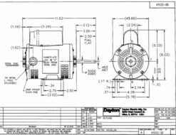 4YU22 Dayton 1/2 HP Direct Drive Blower Motor 860 RPM 115/230V 7 4YU22 Dayton 1/2 HP Direct Drive Blower Motor 860 RPM 115/230V -Broan Shop 4YU22dim 74526.1462905508