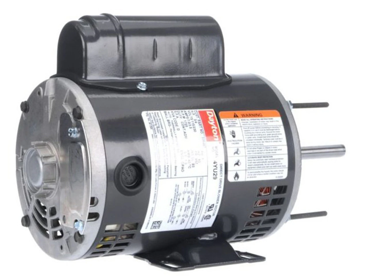 4YU29 Dayton 3/4 HP Direct Drive Blower Motor 1725 RPM 115/230V - Image 2