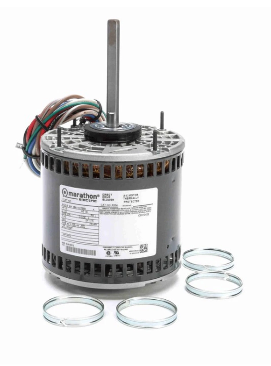 X004 Marathon 1/2 Hp 115V 1075 RPM (3 Speed) OPAO 48Y Frame Blower Motor 3 X004 Marathon 1/2 Hp 115V 1075 RPM (3 Speed) OPAO 48Y Frame Blower Motor