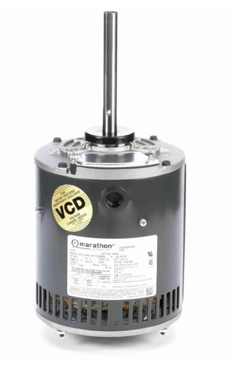 X500 Marathon 1/2 Hp 3-phase 200-230/460V 1075 RPM OPAO 56Y Frame Condenser Fan Motor 3 X500 Marathon 1/2 Hp 3-phase 200-230/460V 1075 RPM OPAO 56Y Frame Condenser Fan Motor