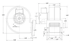 Fasco 50755-D500 Pellet & Wood Stove Convection Blower Fan 115 Volts 7 Fasco 50755-D500 Pellet & Wood Stove Convection Blower Fan 115 Volts -Broan Shop 50755 D500 DIMS 00841.1678810717
