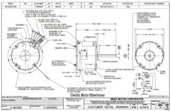 Alternative view of 5456 Nidec | 1/8 Hp 825 RPM 1-Speed 208-230V; 5.6" Condenser Motor