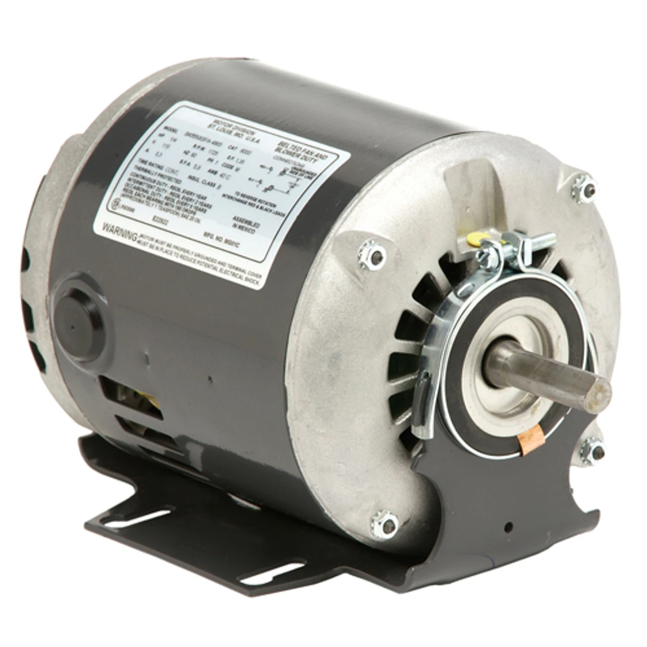 5795C Nidec 3/4 Hp 1800 RPM 115V 5.6" Dia. (Base) 2-Speed ODP Belt Drive Motor 3 5795C Nidec 3/4 Hp 1800 RPM 115V 5.6" Dia. (Base) 2-Speed ODP Belt Drive Motor