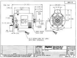 5BE64 Dayton 1/3 HP Direct Drive Blower Motor 1140 RPM 115V 8 5BE64 Dayton 1/3 HP Direct Drive Blower Motor 1140 RPM 115V -Broan Shop 5BE64dim 20428.1462368777