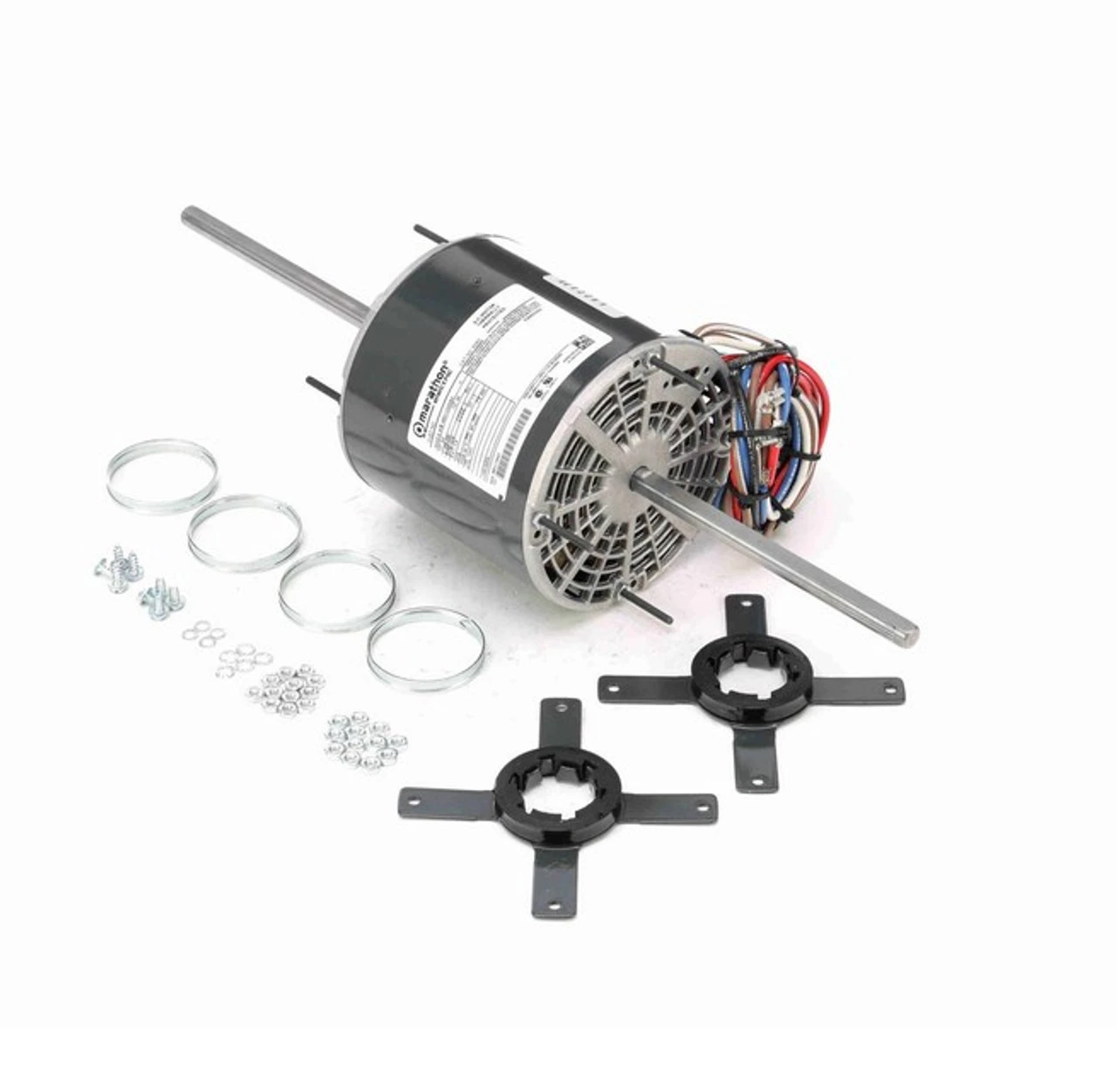 X063 Marathon 3/4 Hp 208-230V 1075 RPM (3 Speed) OPAO 48Y Frame Double-Shaft Blower Motor 3 X063 Marathon 3/4 Hp 208-230V 1075 RPM (3 Speed) OPAO 48Y Frame Double-Shaft Blower Motor