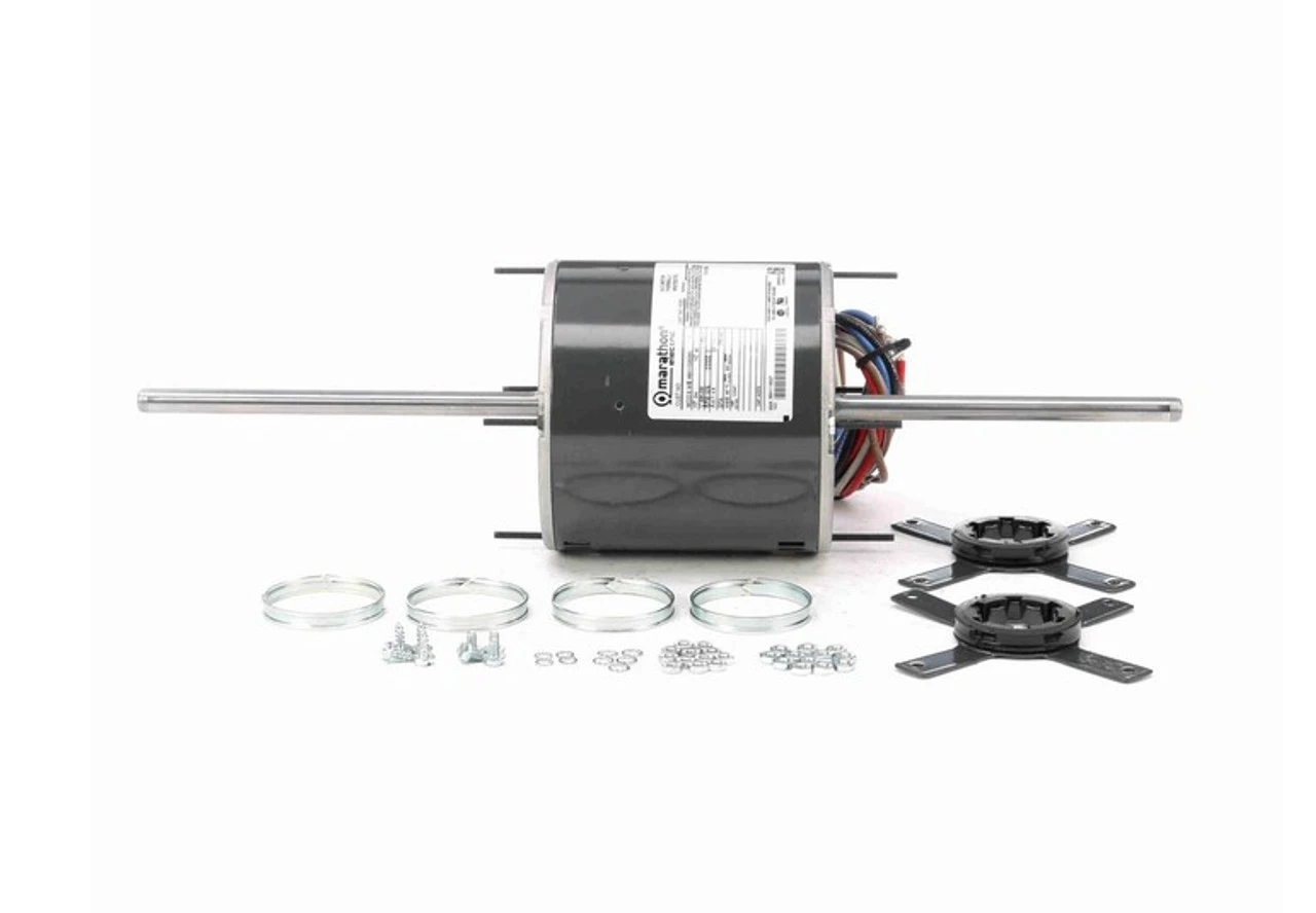 X063 Marathon 3/4 Hp 208-230V 1075 RPM (3 Speed) OPAO 48Y Frame Double-Shaft Blower Motor 5 X063 Marathon 3/4 Hp 208-230V 1075 RPM (3 Speed) OPAO 48Y Frame Double-Shaft Blower Motor - Image 3