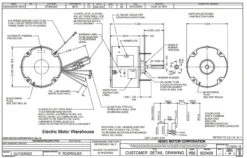Alternative view of 8670 Nidec | 1/3 Hp 1075 RPM 2-Speed 208-230V; 5.6" Condenser Motor