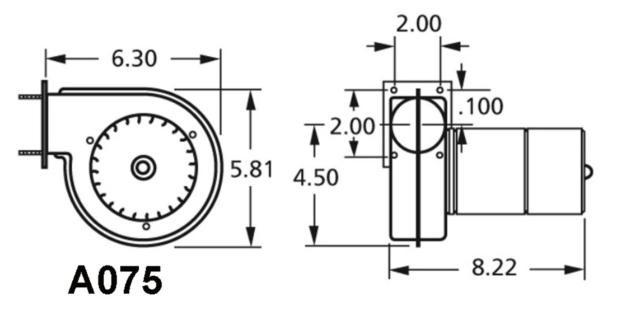 Fasco A075 Centrifugal Blower (Trane, Franklin) 230 Volts - Image 4