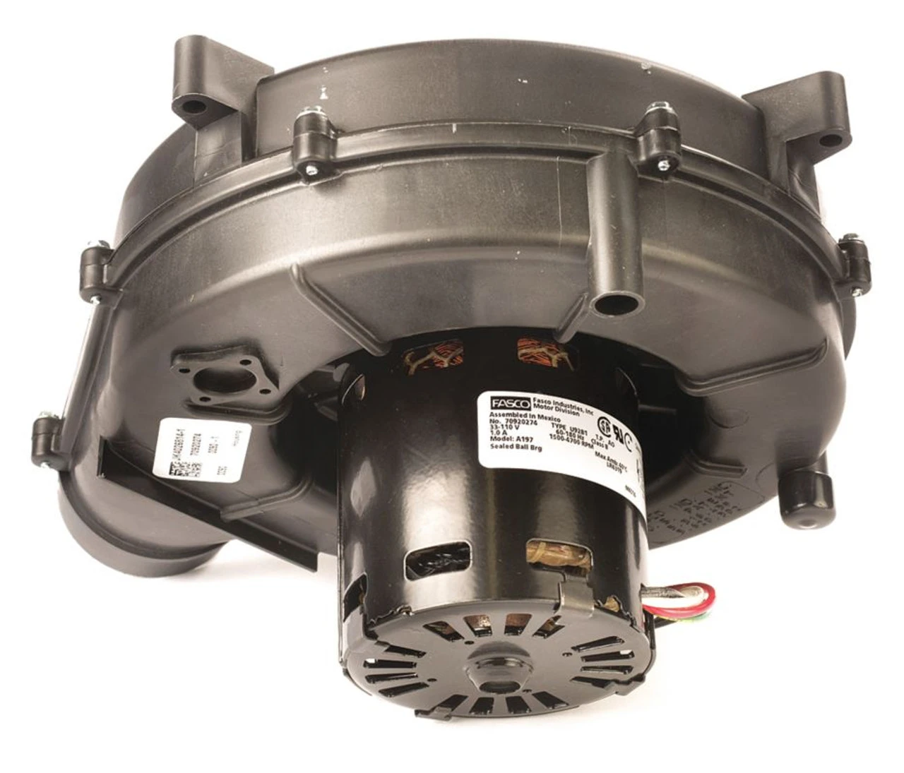 Fasco A197 Trane Furnace Draft Inducer (7092-0238, 7092-0238S, D342097P01, X38010571010) - Image 2