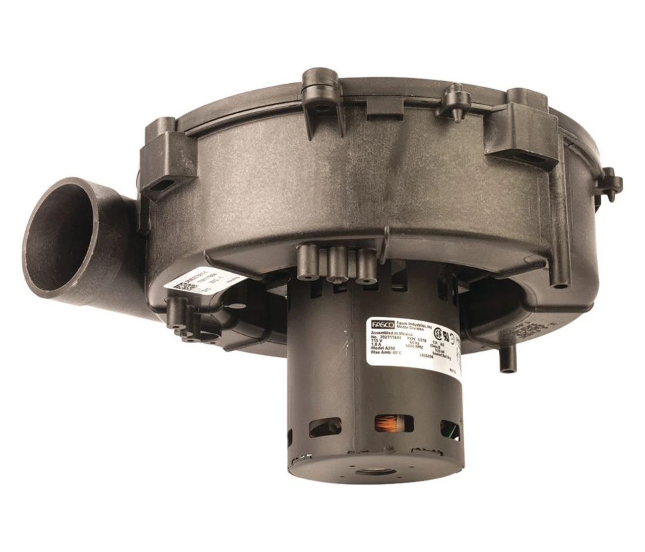Fasco A204 Lennox Furnace Draft Inducer Blower 115V (83L4101, 7021-11406) - Image 2