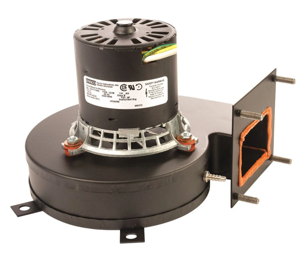 Fasco A222 York (026-32067-000, 026-32067-700) Furnace Draft Inducer 115V 4 Fasco A222 York (026-32067-000, 026-32067-700) Furnace Draft Inducer 115V - Image 2