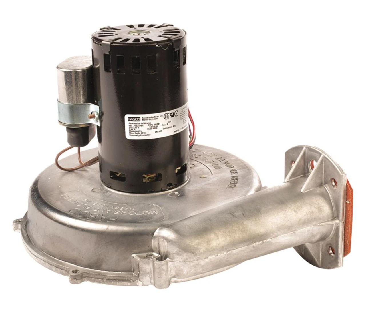 Fasco A273 Trane Draft Inducer 208-230 Volts (7062-3972, 38040310) 4 Fasco A273 Trane Draft Inducer 208-230 Volts (7062-3972, 38040310) - Image 2