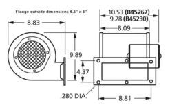 Fasco B45267 Blower | Electric Motor Warehouse 9 Fasco B45267 Blower | Electric Motor Warehouse -Broan Shop B45230 dim 95979.1435071287