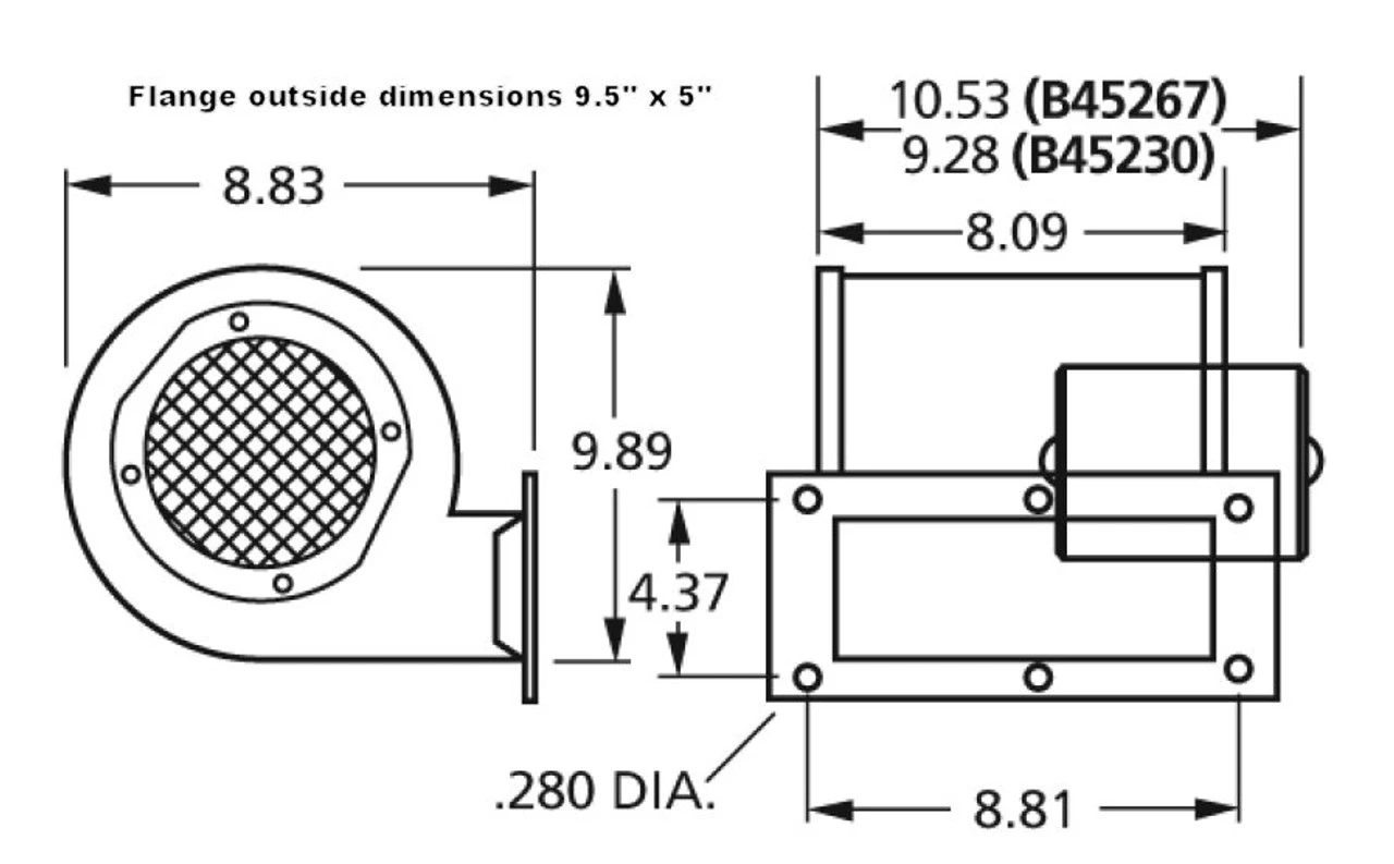 Fasco B45267 Blower | Electric Motor Warehouse 6 Fasco B45267 Blower | Electric Motor Warehouse - Image 4