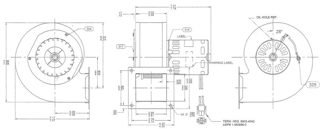 Whitfield Pellet Stove Blower 12126109, 12146109 4 Whitfield Pellet Stove Blower 12126109, 12146109 - Image 2