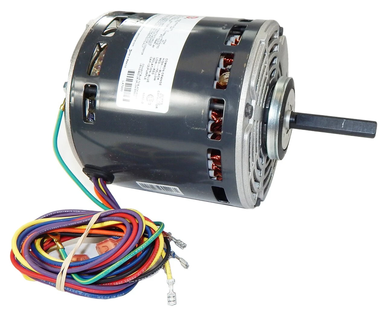 LX7930 Nidec | 3/4 Hp 1075 RPM 3-Speed 460V; 5.6" Blower Motor 3 LX7930 Nidec | 3/4 Hp 1075 RPM 3-Speed 460V; 5.6" Blower Motor