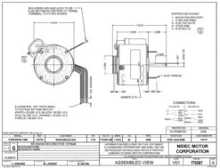 1471P Nidec | 1/10 Hp 1050 RPM 1-Speed 115/208-230V; 5.0" Blower Motor 9 1471P Nidec | 1/10 Hp 1050 RPM 1-Speed 115/208-230V; 5.0" Blower Motor -Broan Shop Nidec 1471P Line 48201.1569944072