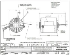 5489 Nidec | 3/4 Hp 1075 RPM 1-Speed 208-230/460V; 5.6" Condenser Motor 5 5489 Nidec | 3/4 Hp 1075 RPM 1-Speed 208-230/460V; 5.6" Condenser Motor -Broan Shop Nidec 5489 Line 18250.1572023345