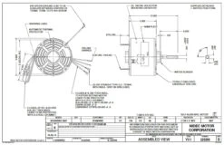 8667 Nidec | 1/3 Hp 825 RPM 1-Speed 230V; 5.6" Condenser Motor -Broan Shop Nidec 8667 Line 63035.1571763603