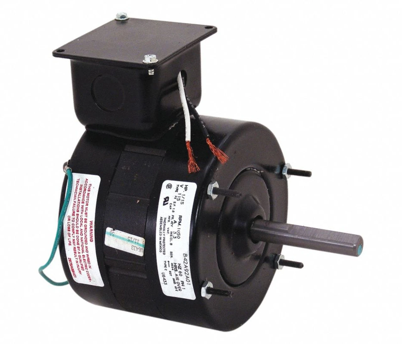 Fasco U6433 Motor | 1/15 Hp 1050 RPM 1-Speed 5" Diameter 115V 3 Fasco U6433 Motor | 1/15 Hp 1050 RPM 1-Speed 5" Diameter 115V